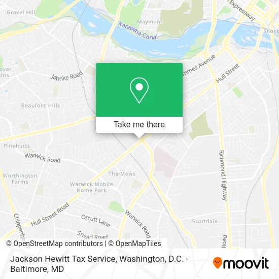 Jackson Hewitt Tax Service map