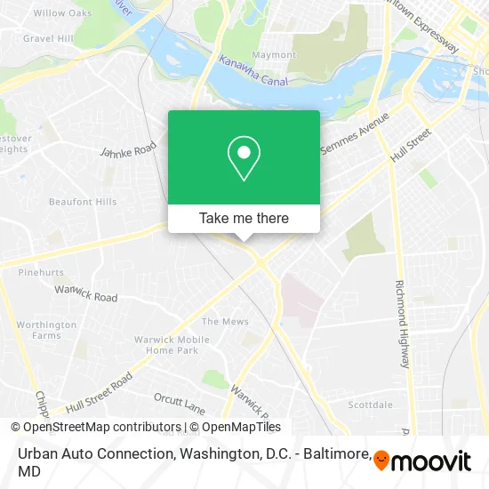 Urban Auto Connection map