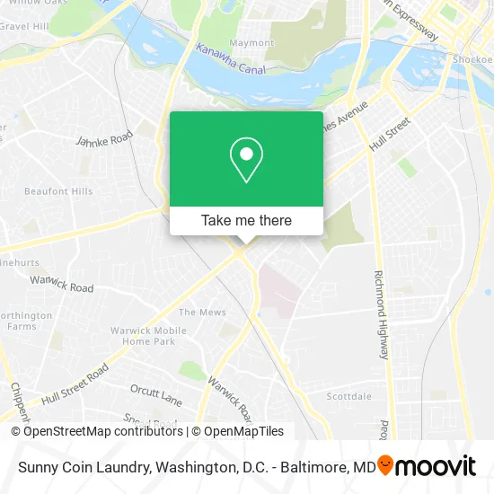 Sunny Coin Laundry map