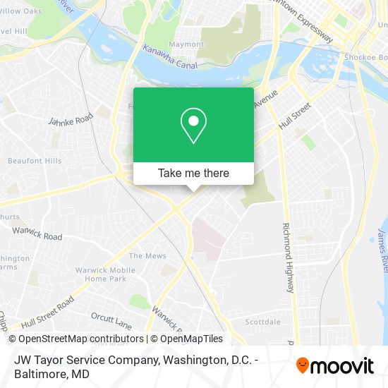 JW Tayor Service Company map