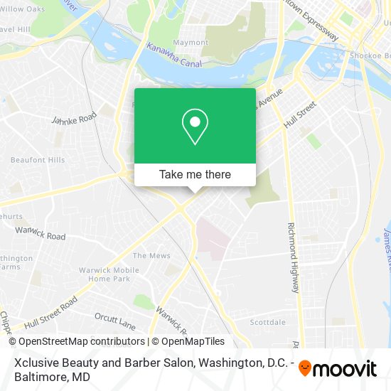 Mapa de Xclusive Beauty and Barber Salon