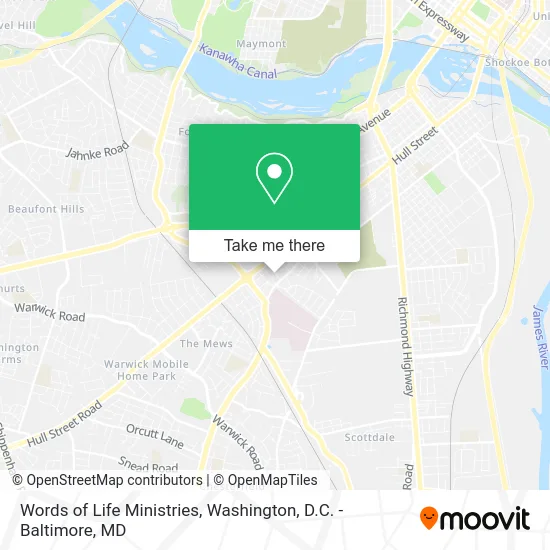 Words of Life Ministries map