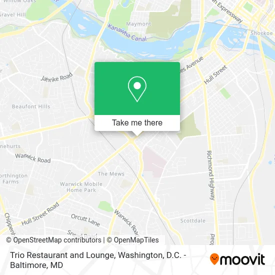 Trio Restaurant and Lounge map