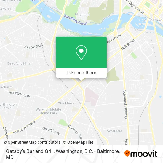 Gatsby's Bar and Grill map