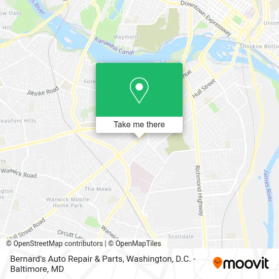 Bernard's Auto Repair & Parts map