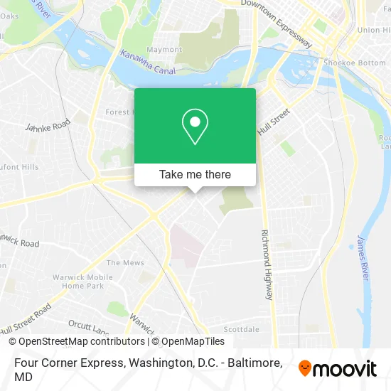 Four Corner Express map