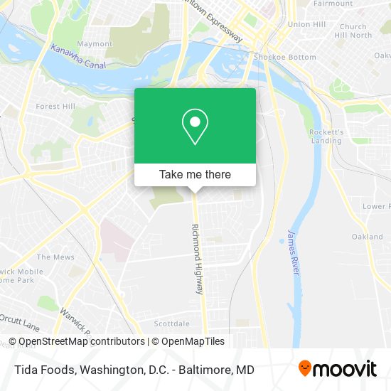 Mapa de Tida Foods