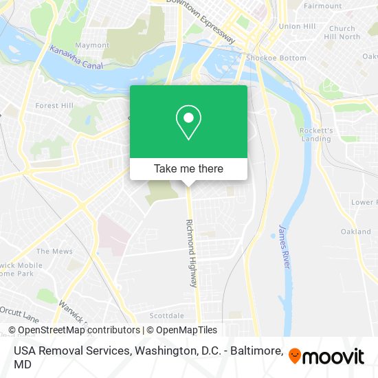 USA Removal Services map