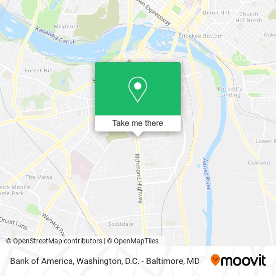 Bank of America map