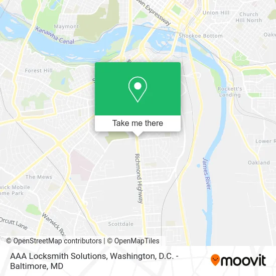 AAA Locksmith Solutions map