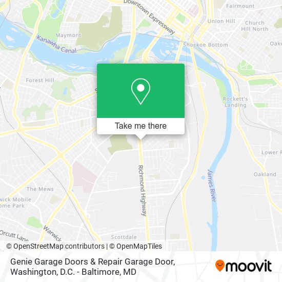 Genie Garage Doors & Repair Garage Door map