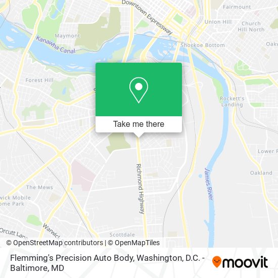 Mapa de Flemming's Precision Auto Body