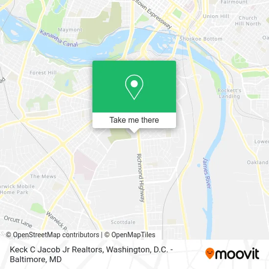 Keck C Jacob Jr Realtors map