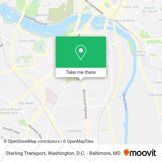 Sterling Transport map