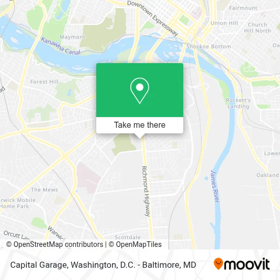 Capital Garage map