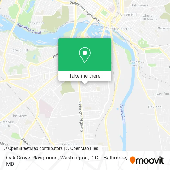 Oak Grove Playground map