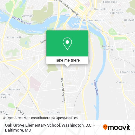 Mapa de Oak Grove Elementary School