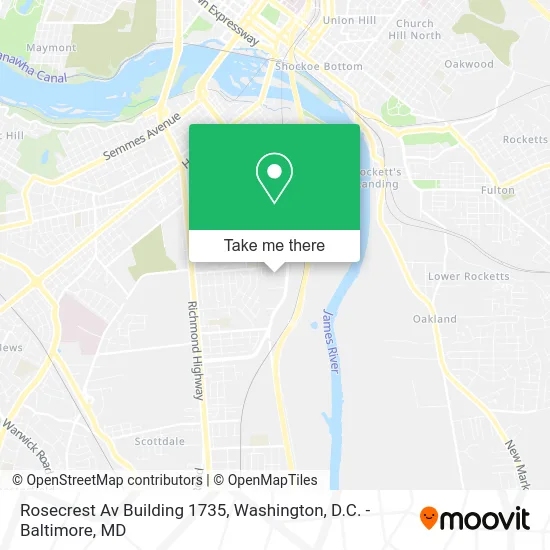 Rosecrest Av Building 1735 map