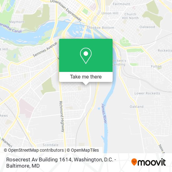 Mapa de Rosecrest Av Building 1614