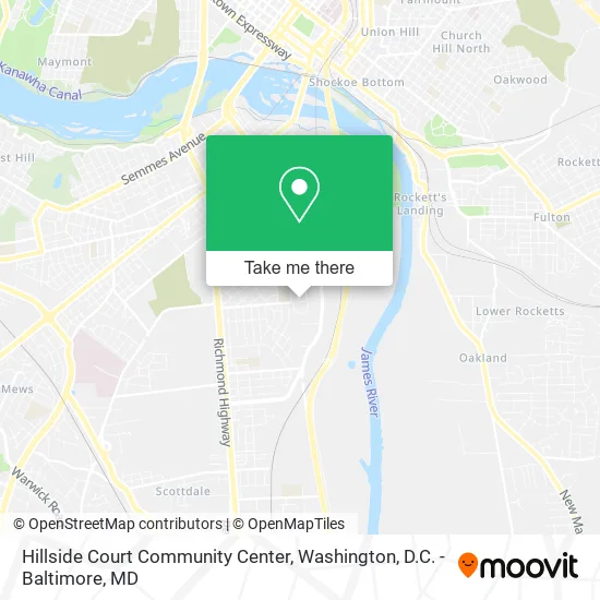 Hillside Court Community Center map