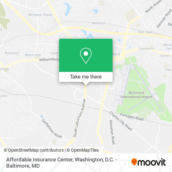 Affordable Insurance Center map