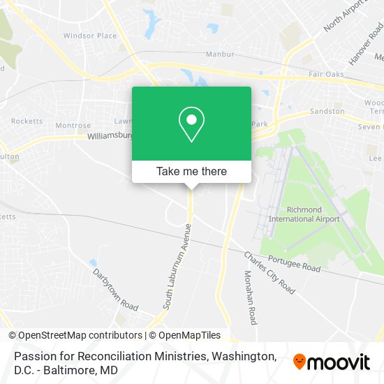 Mapa de Passion for Reconciliation Ministries
