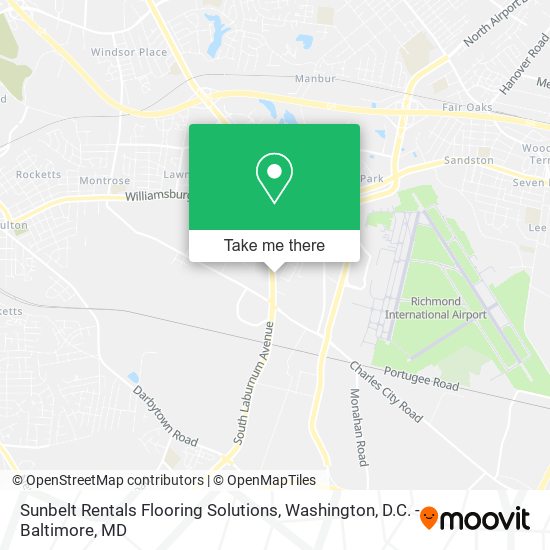 Sunbelt Rentals Flooring Solutions map