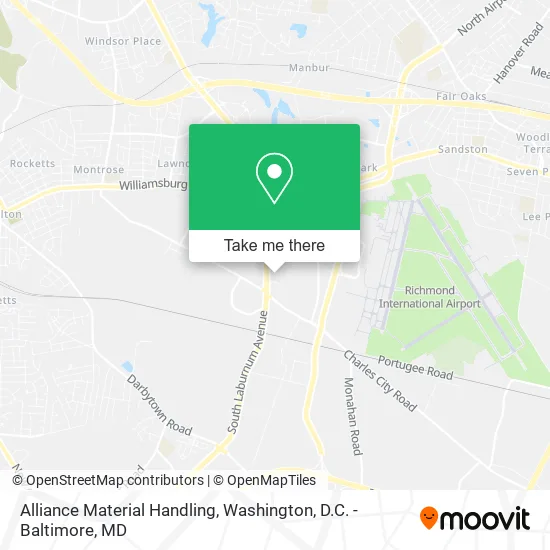 Alliance Material Handling map