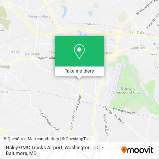 Haley GMC Trucks Airport map