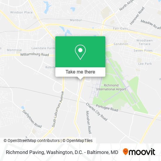 Mapa de Richmond Paving