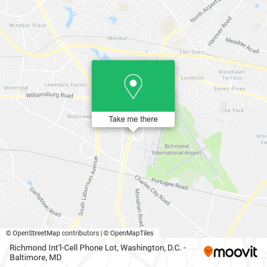 Richmond Int'l-Cell Phone Lot map