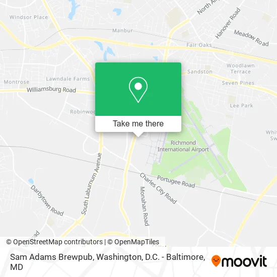 Sam Adams Brewpub map