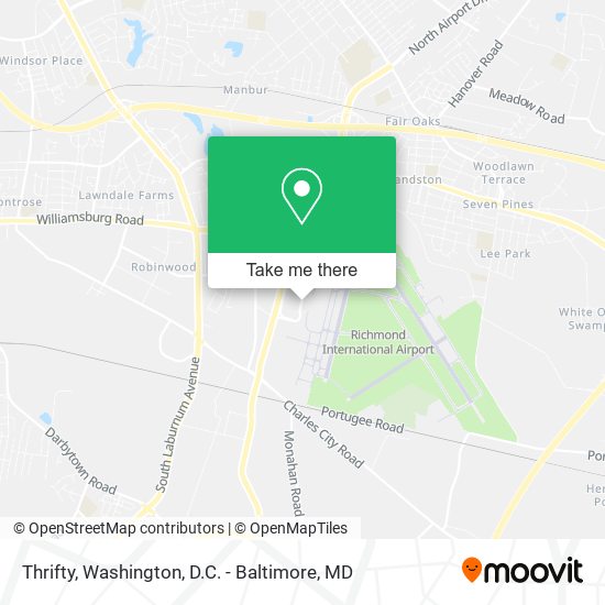 Mapa de Thrifty