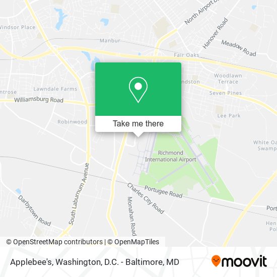 Applebee's map