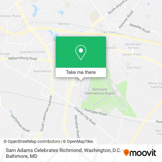 Sam Adams Celebrates Richmond map