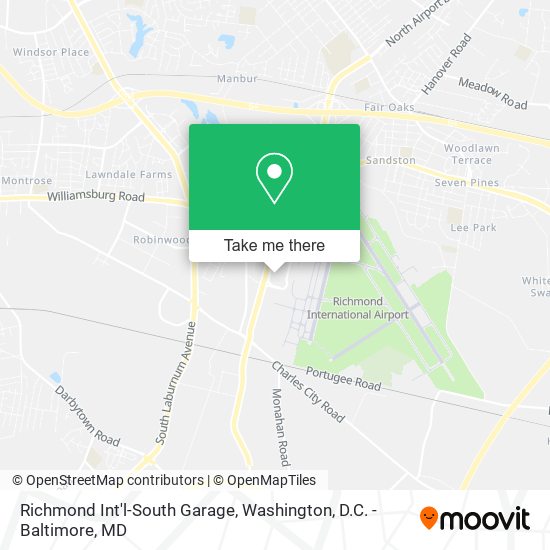 Richmond Int'l-South Garage map