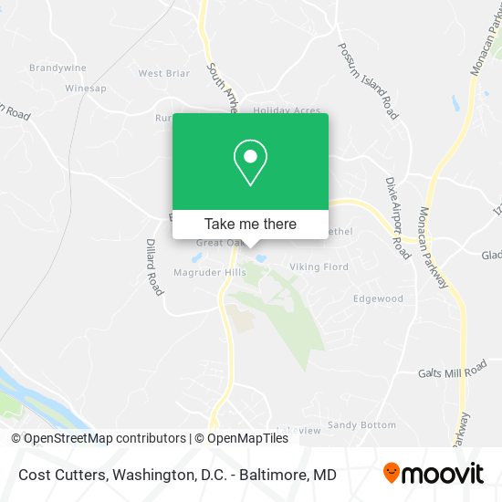 Cost Cutters map