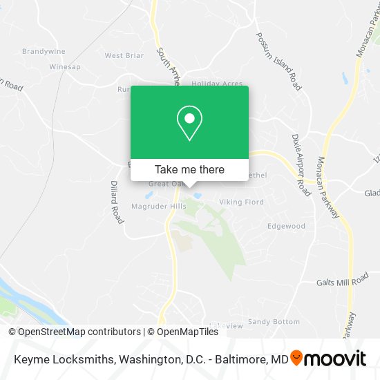 Mapa de Keyme Locksmiths