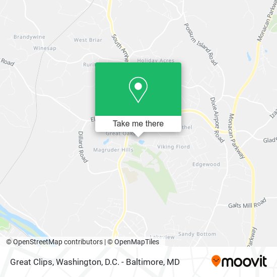 Great Clips map