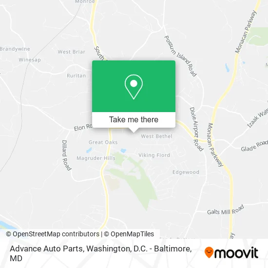Advance Auto Parts map