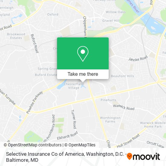 Selective Insurance Co of America map