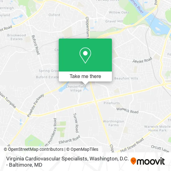 Virginia Cardiovascular Specialists map