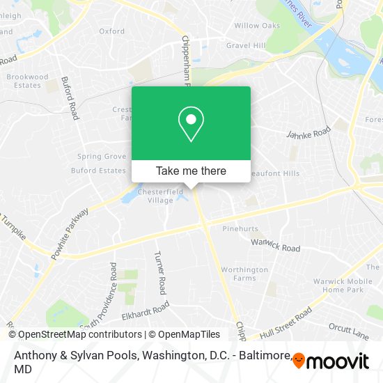 Anthony & Sylvan Pools map