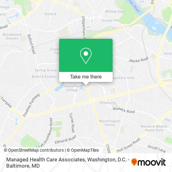 Managed Health Care Associates map