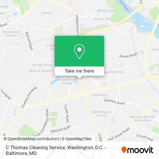 C Thomas Cleaning Service map