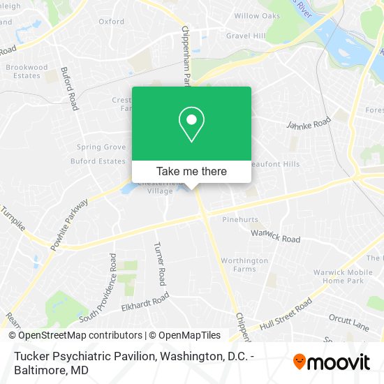 Tucker Psychiatric Pavilion map
