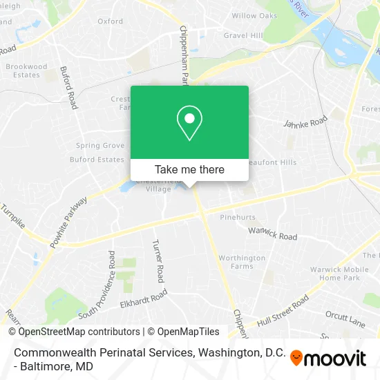 Commonwealth Perinatal Services map