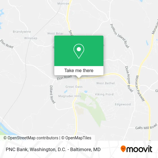 PNC Bank map