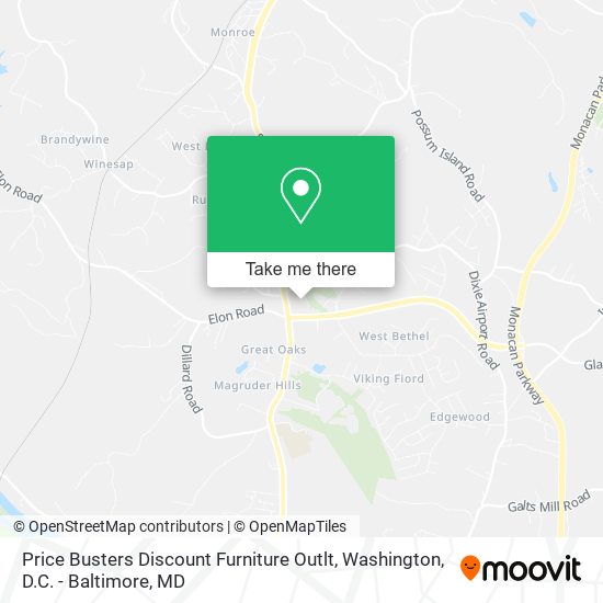 Mapa de Price Busters Discount Furniture Outlt
