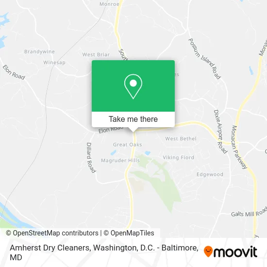 Amherst Dry Cleaners map